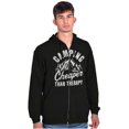 thumbnail image 5 of Camping Is Therapy Outdoors Adventure Zip Up Hoodie Men's Women's Brisco Brands X, 5 of 6