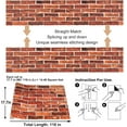 thumbnail image 4 of Abyssaly Red Brick Wallpaper Peel and Stick Wallpaper 17.7" x 118" Self Adhesive Removable Vinyl Contact Paper for Bedroom Living Room (Industrial Style), 4 of 10
