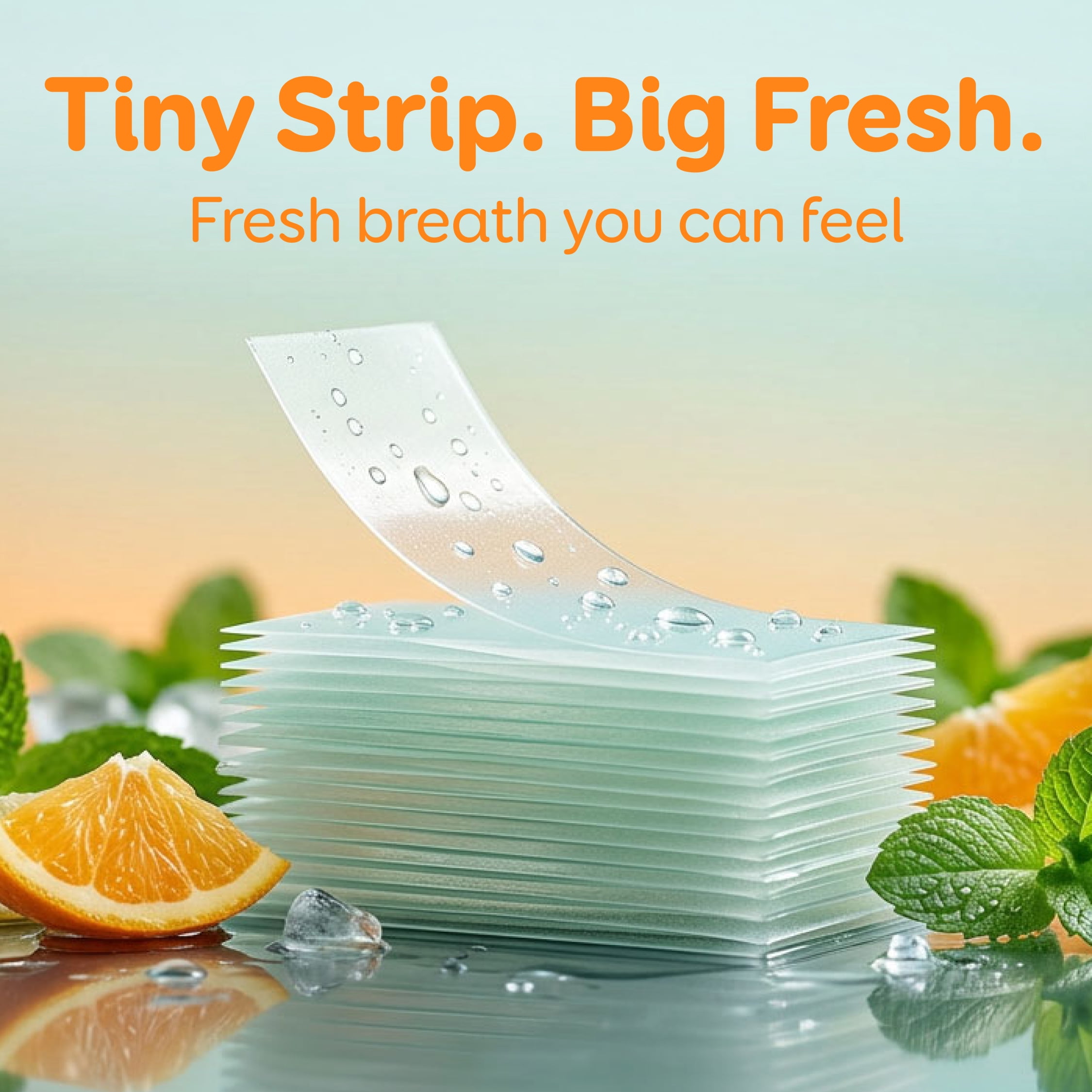 Grin Strips Breath Strips, Citrus Minty, Instant Fresh Breath, Dissolves Instantly on Your Tongue, Sugar-free and Calorie-free, No Artificial Colors, 72 Breath Strips (3-24 Packs), Pocket-Sized Pack