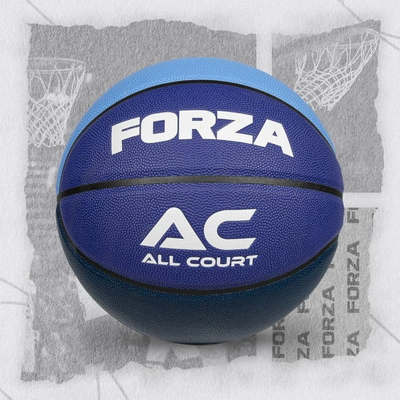 FORZA All Court Basketball | Durable PVC Leather for Indoor & Outdoor Play | High-Performance Grip – Official Sizes for Kids, Youth, and Adults