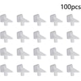thumbnail image 4 of HUGFEGWE 100PCS Shelf Support Pegs Shelf Bracket Pegs with Plastic for Kitchen Bookcase Shelf Cabinet Closet Shelf Pins Support White 5mm/0.20" CJB91-25573, 4 of 7