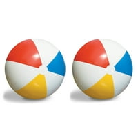 2-Pack Swimline Inflatable 36-Inch Classic Rainbow Giant Beach Balls | 2 x 90036