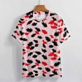 thumbnail image 3 of Animal Print Patterns Women's Short Sleeve T-Shirt Crew Neck Casual Summer Trendy Loose Fit Tops, 3 of 6