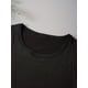 thumbnail image 3 of Women's Black Geometric Crescent Moon & Stars Print T-Shirt - Soft Stretchy Summer Casual Streetwear Top with Round Neck, Short Sleeve, Machine Washable, 3 of 6
