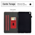 thumbnail image 2 of Dteck Wallet Case For Samsung Galaxy Tab A 8" SM-T290 (2019 Released),Magnetic Folio Retro Leather Card Holder Cover Kickstand Shockproof Protective ,Red, 2 of 6