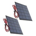 thumbnail image 4 of Neyseki 2pcs DC5V 500mA Solar Panel Cell Power Module Polycrystalline Silicon Solar Panel with 100cm Cable, 4 of 7