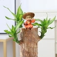 thumbnail image 5 of Brazilian Wood Potted Plant Decor Set | 4-Piece Mini Ornaments for Home & Office Decor | Car & Desk Decoration | Gift for Birthdays & Holidays, 5 of 6
