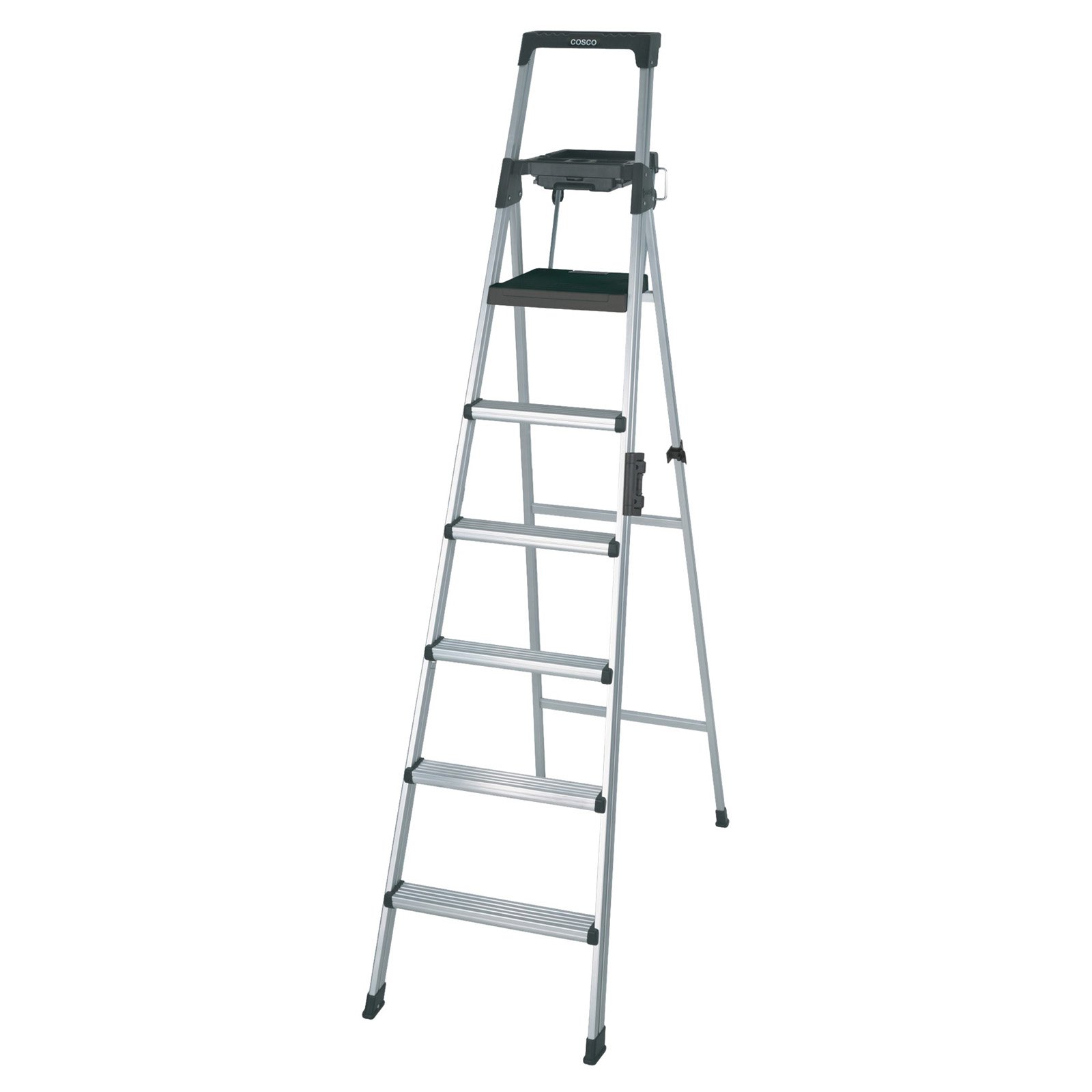 Cosco 8 Ft. Signature Series Aluminum Folding Step Ladder 300 Lb. Type IA (12 Ft. Max Reach) - image 5 of 9