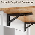 thumbnail image 6 of Kitchen Island, Lofka 41.7" W Kitchen Island with Storage, Rolling Island Table with Drop Leaf, Adjustable Shelf, Spice/Towel Rack, White, 6 of 11