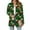 Army Green, variant on Women's Christmas Cartoon Character Printed Lightweight Cardigan, Long Sleeved Casual Loose Thin Fit Jacket with Pockets for Fun Festive Apparel,Army Green,L