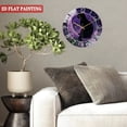 thumbnail image 5 of Decorative Clocks：Adorable Black Cat Sitting in A Crescent Moon Glass Wall Clock for Homes, Bars, Offices, Man Caves, Garages, And Living Rooms. Also Makes A Great Gift. St, 5 of 8