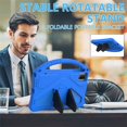thumbnail image 5 of Kids Portable EVA Foam Cover For TCL TAB 10 Gen 2 Case 8496G 10.36" Tablet PC Shockproof Protector Funda with Rear Kiskctand Case with Strap-BL TCL TAB 10 Gen 2, 5 of 5