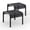 Black, variant on 2PCS Outdoor Foot Stool with Textliene Fabric, Metal Frame, Stackable Oversized Foot Rest for Patio Garden Pool