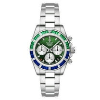 Duxot Accelero Rainbow Stainless Steel 40mm Meca-Quartz Wristwatch DX-2064-88