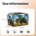 thumbnail image 5 of Lsque Green Tractor Field Print 2 Slice Toaster Cover , Kitchen Appliance Dustproof Protector , Toaster Protector Dustproof Kitchen Appliance Cover, 5 of 7