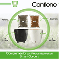 thumbnail image 3 of Kit3 Maceta autorregable AQ1817 Decorativa Redonda Centro de Mesa - Pequeña Moderna Interior Smart Garden Blanco Mate, 3 of 5
