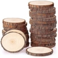 thumbnail image 2 of Lishi 20pcs Unfinished Wooden Log Discs, 9-10cm, DIY Crafts, 2 of 4