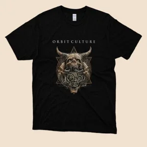 RARE Orbit Culture Classic Mens Black Tshirt Size S to 5XL