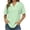 Green, variant on SRZYMJ Womens Summer Tops V Neck Outfits Clothes Short Dolman Sleeve Blouses 2026 Fashion Shirts