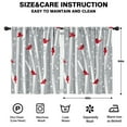 thumbnail image 2 of Blackout Kids Curtains,Gray Christmas Cardinal Bird Pattern Childrens Insulated Curtains Set Of 2,Bedroom Essentials,Toddler Room Decor 42"x54", 2 of 5