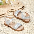 thumbnail image 5 of Gubotare Girls Dress Sandals Kids Girls Slide Sandals Toddler Slippers Boys Non-Slip Summer Casual Beach Water Shoes for Indoor Outdoor Size 12 (Silver,Little Kids 12), 5 of 7