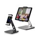 thumbnail image 3 of Aluminum Tablet Stand, iPad Stand 360° Rotating Commercial Tablet Holder for 4-14 inch Tablets/Smartphones for iPad iPhone Samsung Kindle Cell Phone Stand (Black), 3 of 5