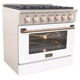thumbnail image 3 of Kucht Professional 36" Stainless Steel Propane Gas Range in Silver/White, 3 of 8