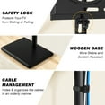thumbnail image 3 of Universal Floor TV Stand with Swivel Mount for 32"-55" TVs up to 88 lbs, Height adjustable, 3 of 7