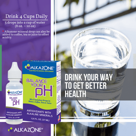 Alkazone Alkaline Booster Drops With Antioxidant - 1.25 Oz