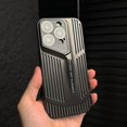 thumbnail image 3 of Blade Cooling Hollow Heat Dissipation Phone Cases For iPhone 15 14 13 12 16 Pro Max Plus Case Lens Protection Ultra Thin Cover Red For iPhone 15 Plus, 3 of 6