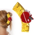 thumbnail image 2 of Cute Back to School Hair Claw Clip School Bus and Ruler Shaped Hairpins Playful All Purpose Hair Accessories for Girls Students Daily Use,10x5cm(A), 2 of 9