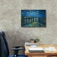 thumbnail image 3 of Epic Graffiti 'Starry Night Over the Rhone' by Vincent VanGogh, Canvas Wall Art, 26"x18", 3 of 8