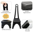 thumbnail image 4 of Wooden Step Stool with Tall Handle – One-Step Non-Slip Stool for Adults, Kitchen & Bathroom, Black, 4 of 6