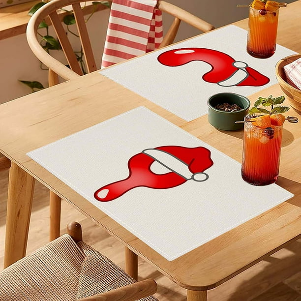 Mantel con Letras Navideñas para Mesas Festivas, Mantel con Diseño de Banderas para El Té, Mantel para Reuniones Festivas y Restaurantes.