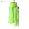 thumbnail image 1 of Luxury Cashmere Bright Solid Colors Women Scarf Winter Shawl and Wrap Bandana Pashmina Tassel Female Foulard Thick Blanket, 1 of 5