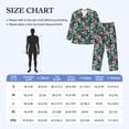 thumbnail image 4 of Sikiie Rose Flowers Mens Pajama Set, Soft Warm Long Sleeve Sleepwear, Cozy Button-Down Pjs for Men-, 4 of 7