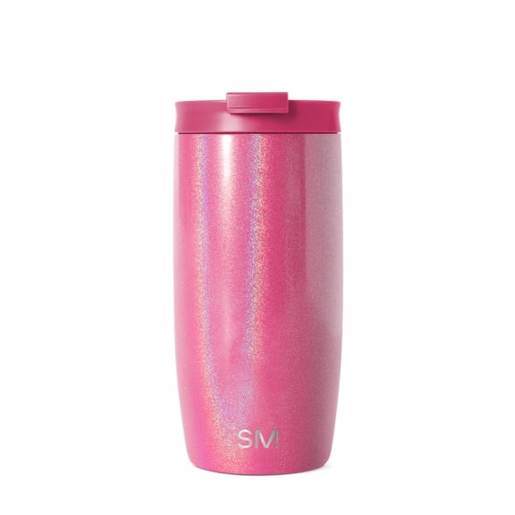 Simple Modern 16 fl oz Insulated Stainless Steel Voyager Tumbler with Insulated Flip Lid|Berry Iridescent
