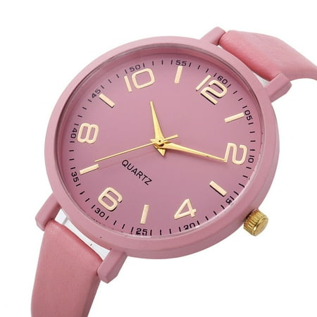 Kukoosong Womens Watches Sale Prime Fashion Small And Delicate European Beauty Casual Bracelet Watch Suit Ladies Watches Pink