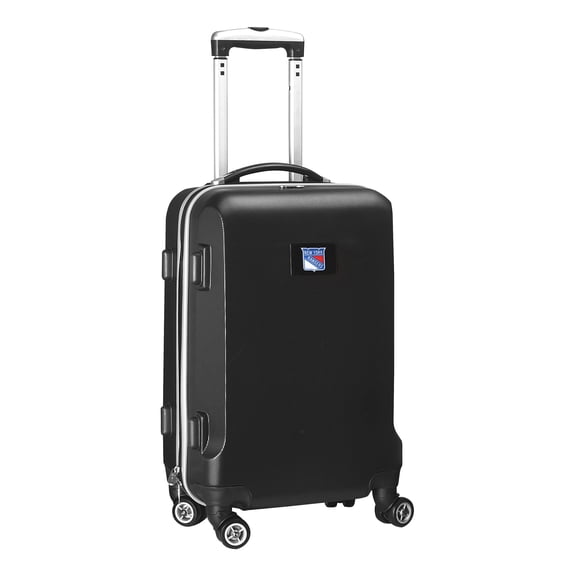 Black New York Rangers 20" 8-Wheel Hardcase Spinner Carry-On