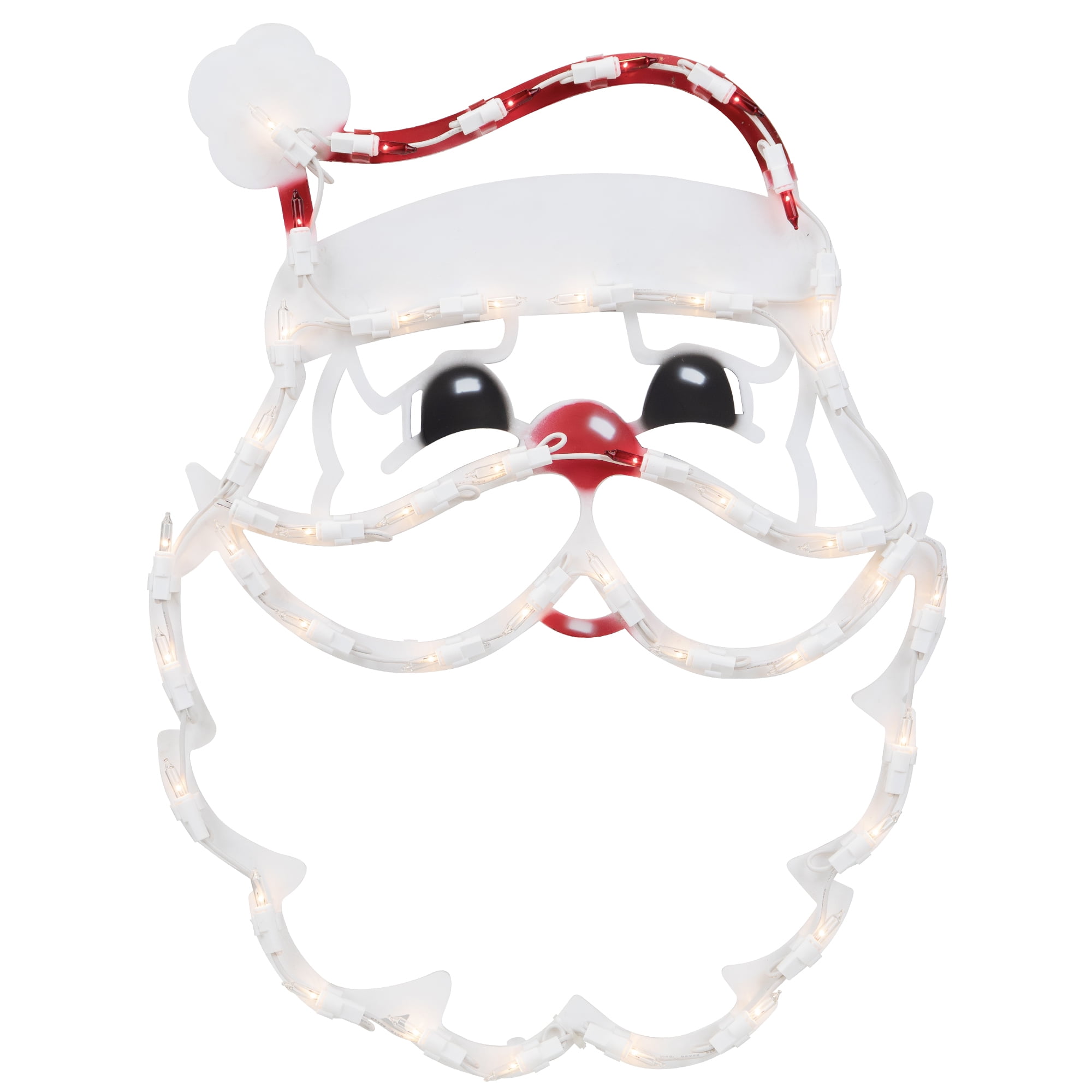 Northlight Lighted Santa Claus Christmas Window Silhouette - 17.5 Inch