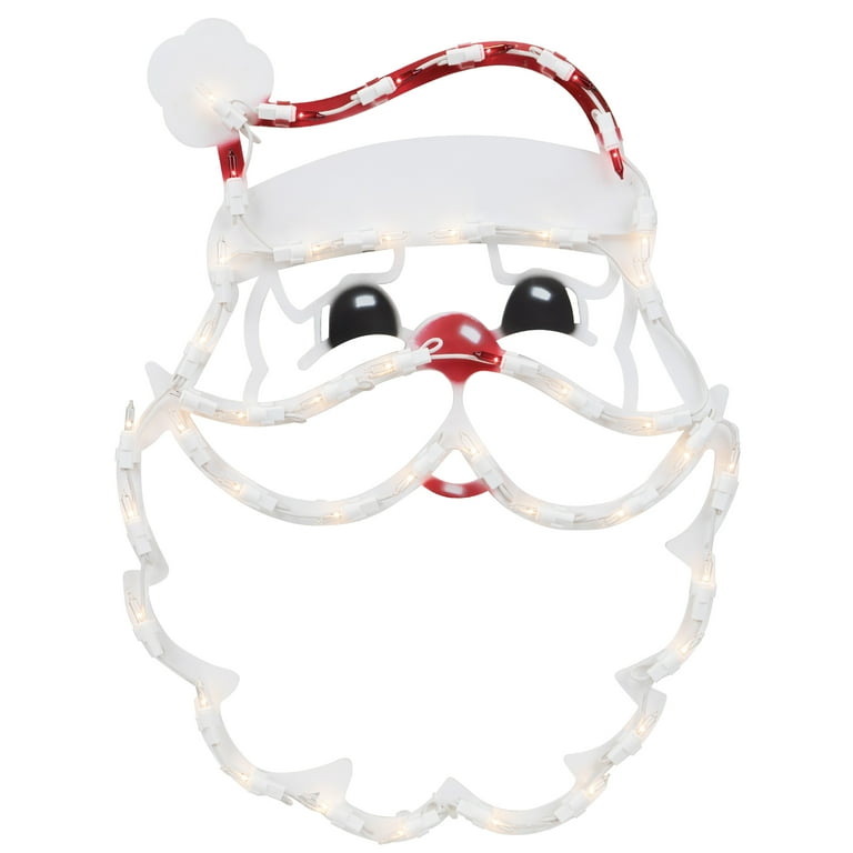 Northlight Lighted Santa Claus Christmas Window Silhouette - 17.5