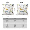 thumbnail image 2 of Fuzoiu Dinosaur Print Square Pillow Cover,Hidden Zipper Design,Luxury Square Pillow Case, Throw Pillow,Couch Cushion-26"x26", 2 of 7