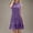 Purple, variant on ZKCCNUK Womens Summer Dress Fashion Summer Casual Solid Round-Neck Sleeveless Mini Dress