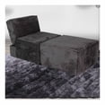 thumbnail image 1 of Sofa Cama M&E MUEBLES Fernanda Gris Oxford Con Taburete, 1 of 13