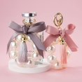 thumbnail image 3 of Llavero con nudo de lazo, llavero de perlas, bonito colgante, accesorios, bolso de moda, colgante, dijes, llavero de coche para mujeres y niñas, 3 of 5