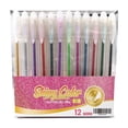 thumbnail image 2 of Glitter Gel Pens Set 30ML Multi Color Pens for Adult Coloring Books Journaling Drawing Art Supplies Stationery Gift (pink,12 sticks), 2 of 7