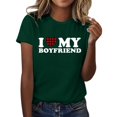 thumbnail image 1 of adviicd Hauts de Sortie pour Femmes T-Shirt Ajusté Côtelé à Manches Courtes pour Femmes Col en V Basique Ajusté T-Shirt Hauts Vert,TTG, 1 of 5