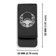thumbnail image 2 of Stainless Steel Aquarius Zodiac (Water Bearer) Classic Slim Money Clip Credit Card Holder, 2 of 2
