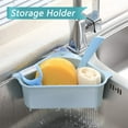 thumbnail image 6 of KITCHENMAX Sink Basket, Eutreec Triangular Multifunctional Drain Shelf Sink Storage Rack Kitchen Sucker Storage Holder Sink Corner Strainer Bathroom Hanging Shelf Soap Box Organizer (Gray), 6 of 6