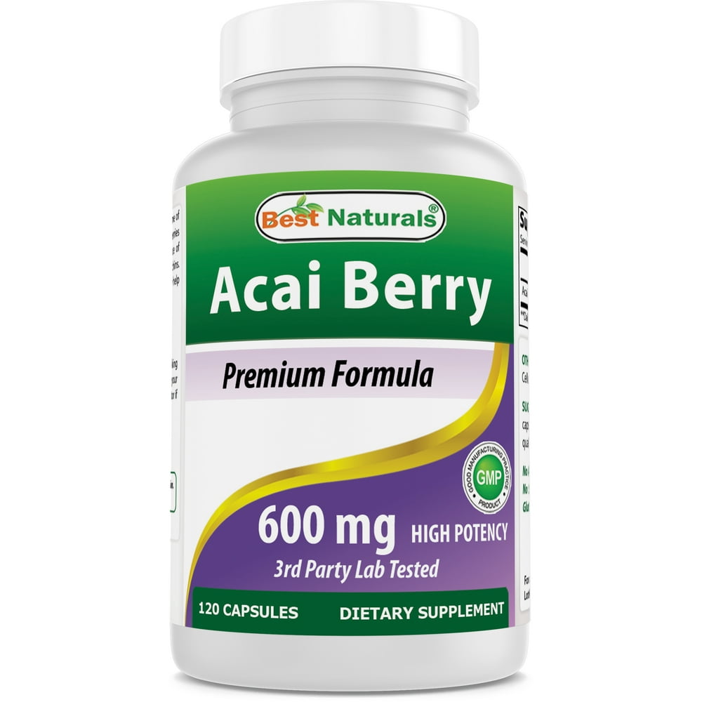 Best Naturals Acai Berry 600 mg 120 Capsules